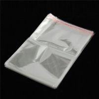 500 Clear Self-Adhesive Seal Plastic Bag 37x22cm