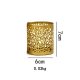 1Pc Fragrance Candle Cup Gold Candle Holder Geometric Hollowed