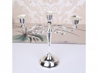 1Set Silver 3 Arms Candle Holder Candelabra Candlestick Wedding