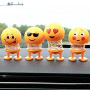 12X Car Decoration Creative Desktop Spring Shake Head Emoji