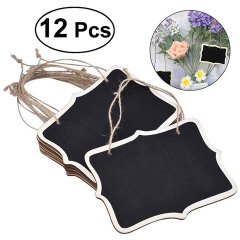 12Pcs Mini Hanging Blackboard Wedding Lolly Buffet Blackboards