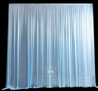 1X Baby Blue Silk Cloth Wedding Party Backdrop Curtain Drapes