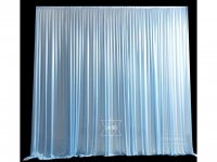 1X Baby Blue Silk Cloth Wedding Party Backdrop Curtain Drapes