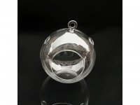 4Pcs Clear Ball Glass Hanging Candle Holder Wedding Home Decor