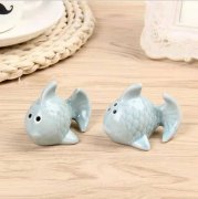 6Sets x 2Pcs Salt Pepper Shakers Kissing Fish Wedding Favor