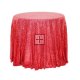 1Pc Red Sequin Table Cloth Cover Backdrop Wedding Party 120x240