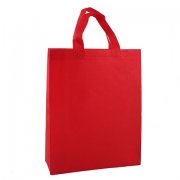 30Pcs Non-woven Red Shopping Tote Bag Eco Bag Reusable