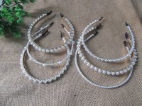 6Pcs Elegant Simulate Pearl Beaded Headbands Hair Band