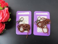 12set Purple Leather ID Credit Card Holder With Clasp