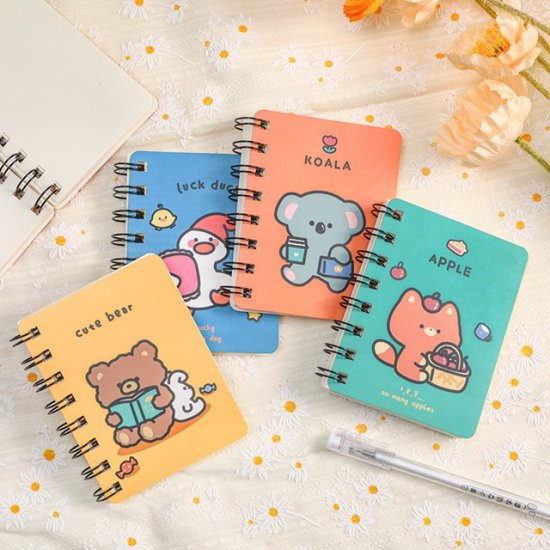 12Pcs Spiral Cute Bear Koala Etc Memo Note Pad Notebook - Click Image to Close