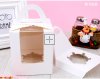 20Pcs White Paper Single Hole Cupcake Cake Box w/Window