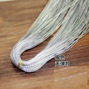 6Rolls X 100m Silver Metallic Tinsel Cord String Wrap Ribbon DIY