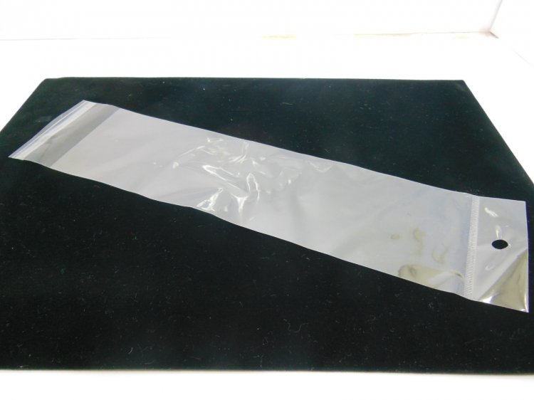 1000 Clear Self-Adhesive Seal Plastic Bags 30x7cm W/Hole - Click Image to Close