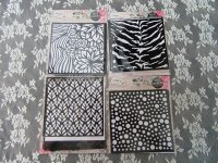 6Packs x 5Pcs Decorative Stencils Template for Craft Scrapbookin