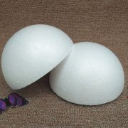 50Pcs Semi Circle Polystyrene Foam Ball Decoration Craft for DIY