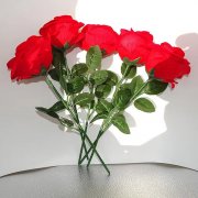 4Pcs Artificial Rose Flower Wedding Bouquet Arrangement