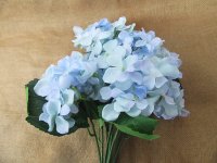 5Pc x 9 Head Artificial Hydrangea Flower Arrangement Wedding