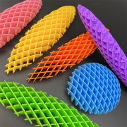 5Pcs Fidget Worm Toy 3D Printed DIY Stretchable Elastic Mesh Uni