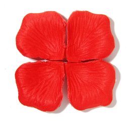 1000 Fabric Rose Petals Wedding Party Decoration - Red