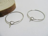 400 Wine Glass Rings Charm Hoop Findings 25mm