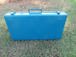 1Pc New Blue Ammo Box Steel Ammo Can Tool Box