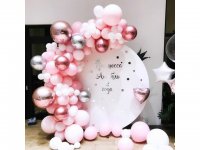 1Set 109Pcs Pink Balloon Garland Arch Kit Wedding Party Baby Sho