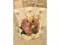 10X Round Mirror Base Wedding Table Centrepiece 20cm