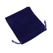 50 Blue Velvet Drawstring Gift Jewelry Pouches 12x10cm