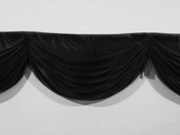 1Pc Black 3M Swag Drape Stage Wedding Background Backdrop