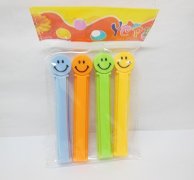 10Set X 4Pc Smiley Emoticon Bag Sealer Lock Clip Kitchen Storage