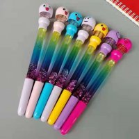 20Pcs Emoji Black Ink Gel Pen Stationery Office Use Assorted