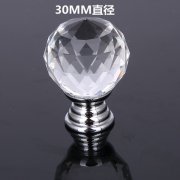 10Pcs Crystal Ball Door Cabinet Drawer Knobs Handles Pulls 30mm