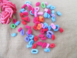 200Pcs Kid's Colorful Elastic Hair Ties Scrunchie Hair Accessori