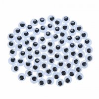 2000 Black Joggle Eyes/Movable Eyes for Crafts 12mm