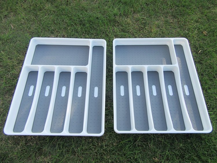 1X Cutlery Tray Utensil Drawer Insert Kitchen Organizer Divider - Click Image to Close