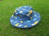 1Pc Good Quality Kids Bucket Sun Hat Travel Shark Blue Design