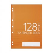 10Pcs Orange Color Cover A4 Binder Book - 128 Pages