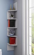 1Set 5-Layer Corner Wall Shelf Display Shelves Storage Rack