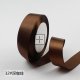 5Rolls X 25Yards Coffee Brown Satin Ribbon 25mm