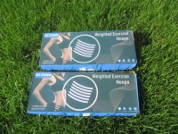 1Set Detachable Body Health Weighted Hula Hoop w/Skipping Rope