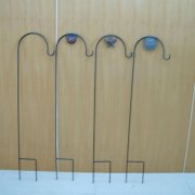 6X Garden Sheperd Hook Hanging Stand Multi Functional Metal Hook