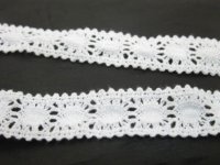 1Bagx20Yards White Flower Trim Embellishment 2cm Wide