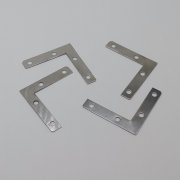 100Pcs Angle Flat L Shaped Corner Brace Bracket 3.8x3.8x5cm