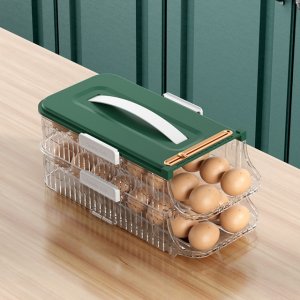 1Pc Stacked Rolling Egg Rack Tray Holder Storage Refrigerator