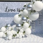 1Set 125Pcs White Balloon Garland Arch Kit Wedding Party Baby