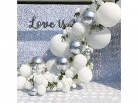 1Set 125Pcs White Balloon Garland Arch Kit Wedding Party Baby