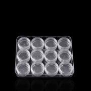 1Set x 12 HQ Clear Plastic Beads Display Cases Storage Boxes