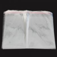 500 Clear Self-Adhesive Seal Plastic Bags 26x40cm