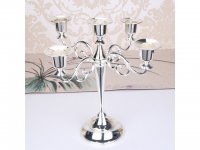 1Set Silver 5 Arms Candle Holder Candelabra Candlestick Wedding