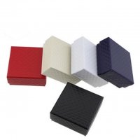 12 Square Jewelry Gift Box Cardboard Jewelry Box 73x73x35mm